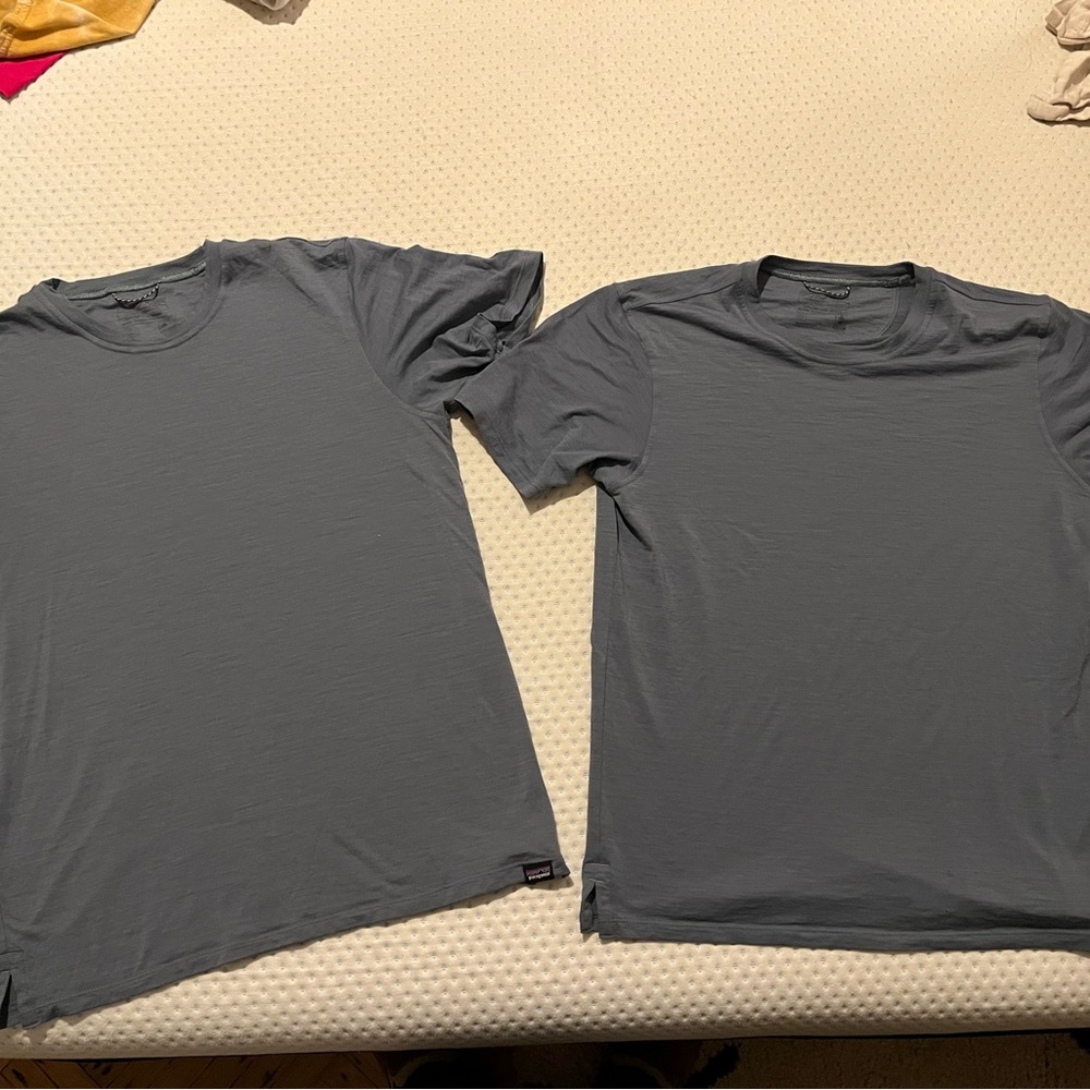 TWO Patagonia Men's Capilene Cool Merino Blend Shirts